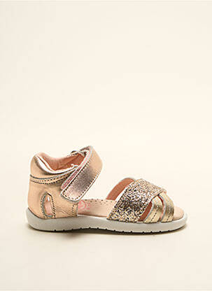 Sandales/nu pieds tissage tissage pailleté bout ouvert rose PLAKTON fille