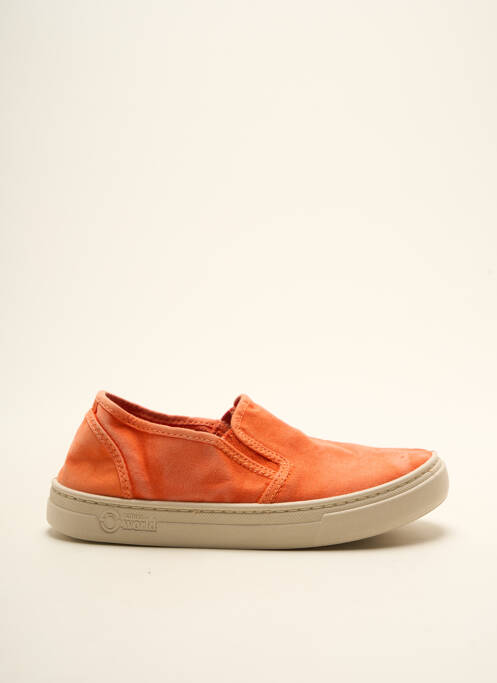 Slip ons orange NATURAL WORLD pour enfant