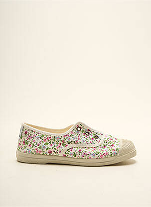 Slip ons blanc NATURAL WORLD pour fille
