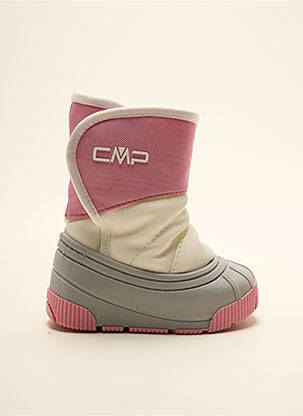 Bottines/boots matière lisse bout rond rose CMP fille