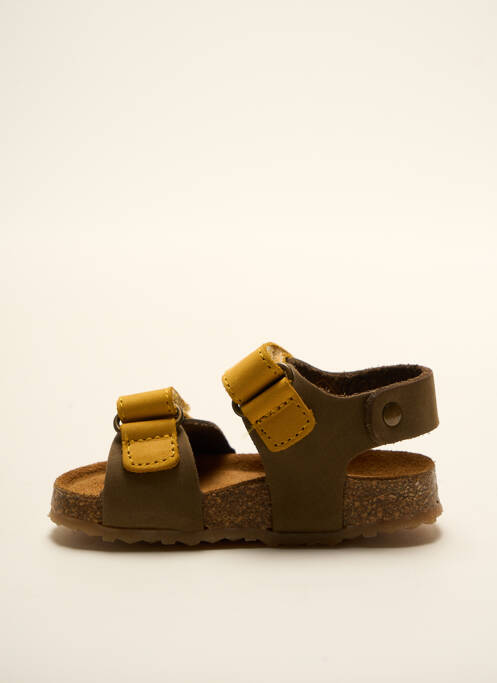 Sandales/nu pieds bout ouvert bout ouvert jaune PLAKTON garcon