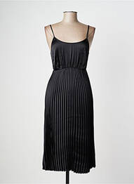 Robe courte col rond fines bretelles noir LES P'TITES BOMBES femme