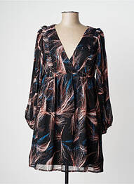 Robe courte manches longues manches longues noir MOLLY BRACKEN femme