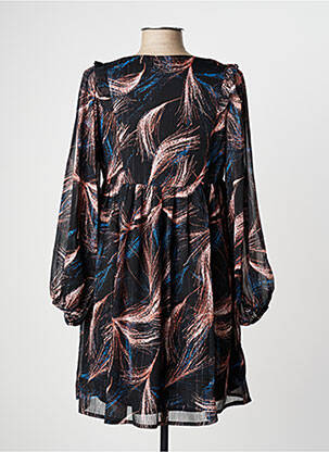 Robe courte manches longues manches longues noir MOLLY BRACKEN femme