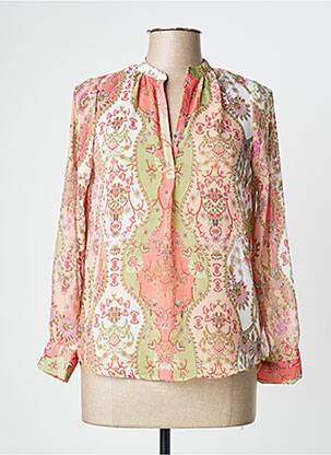 Blouse légère et transparente manches longues vert LES P'TITES BOMBES femme