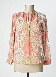 Blouse légère et transparente manches longues vert LES P'TITES BOMBES femme