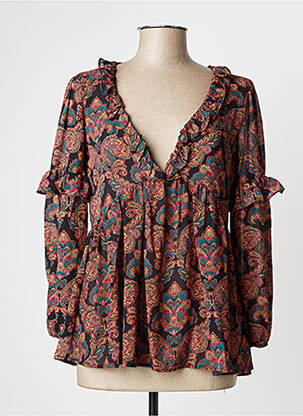 Blouse manches longues manches longues noir MOLLY BRACKEN femme