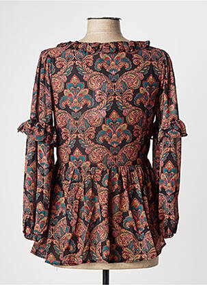 Blouse manches longues manches longues noir MOLLY BRACKEN femme