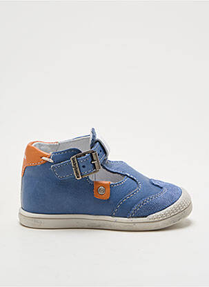 Sandales/nu pieds matière lisse bout rond bleu BABYBOTTE garçon