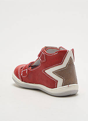 Sandales/nu pieds empiècements bout rond rouge BELLAMY garcon