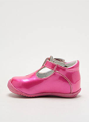 Sandales/nu pieds tissage vernis bout rond rose GBB fille