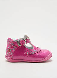 Sandales/nu pieds tissage vernis bout rond rose GBB fille