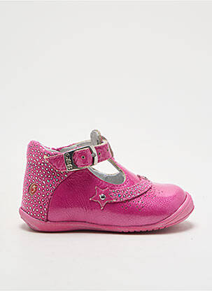 Sandales/nu pieds tissage vernis bout rond rose GBB fille