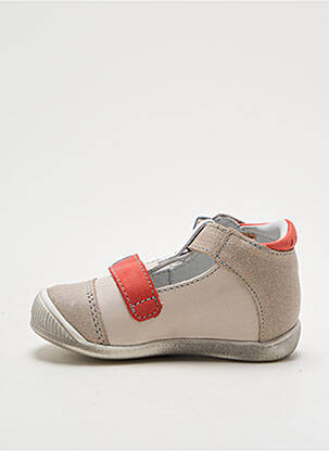 Sandales/nu pieds empiècements bout rond beige GBB garçon