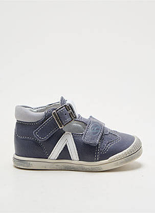 Sandales/nu pieds tissage satiné bout rond bleu BABYBOTTE garçon