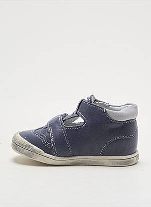 Sandales/nu pieds tissage satiné bout rond bleu BABYBOTTE garçon