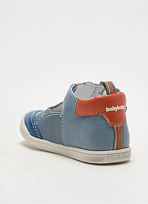 Sandales/nu pieds tissage satiné bout rond bleu BABYBOTTE garcon