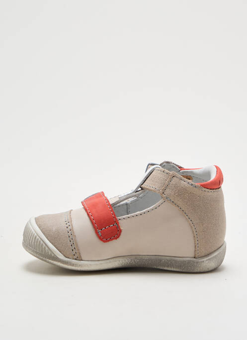 Sandales/nu pieds empiècements bout rond beige GBB garcon