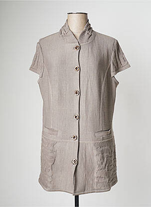 Veste casual coupe droite gris PAUPORTÉ femme