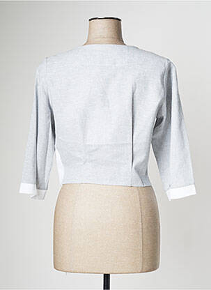 Gilet manches longues coupe cintrée gris CINZIA CALDI femme