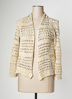 Gilet manches longues stretch beige CINZIA CALDI femme