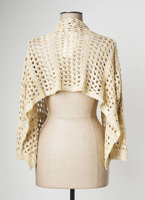 Gilet manches longues beige CINZIA CALDI pour femme