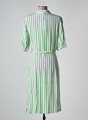 Robe mi-longue manches courtes manches courtes vert TOMMY HILFIGER femme