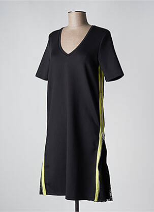 Robe mi-longue manches courtes manches courtes noir SPORTALM femme