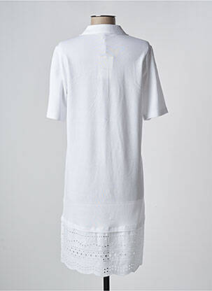 Robe mi-longue manches courtes manches courtes blanc TOMMY HILFIGER femme