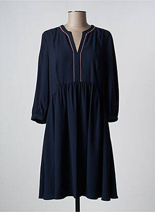 Robe mi-longue manches 3/4 manches 3/4 bleu TOMMY HILFIGER femme
