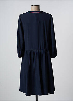 Robe mi-longue manches 3/4 manches 3/4 bleu TOMMY HILFIGER femme