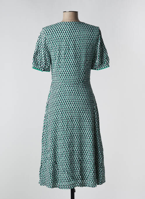 Robe mi-longue manches courtes manches courtes vert TOMMY HILFIGER femme