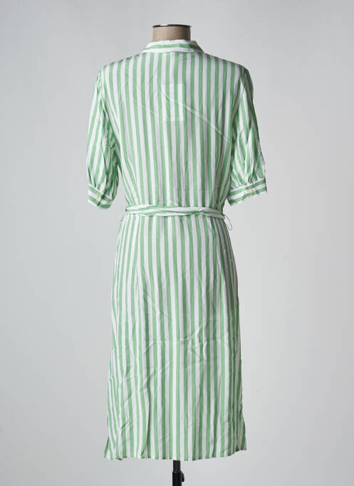 Robe mi-longue manches courtes manches courtes vert TOMMY HILFIGER femme