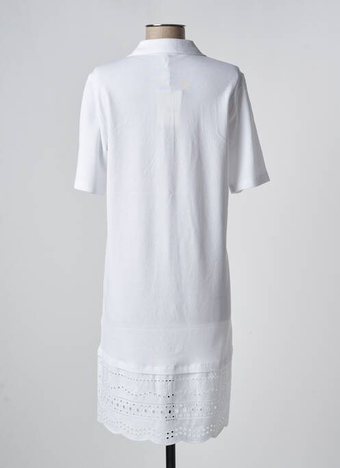 Robe mi-longue manches courtes manches courtes blanc TOMMY HILFIGER femme