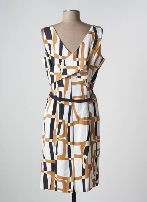 Robe mi-longue beige CAROLINE BISS pour femme