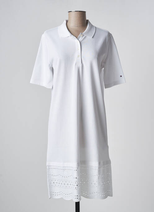 Robe mi-longue blanc TOMMY HILFIGER pour femme