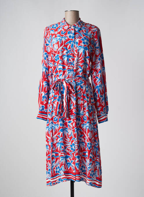 Robe mi-longue rouge TOMMY HILFIGER pour femme