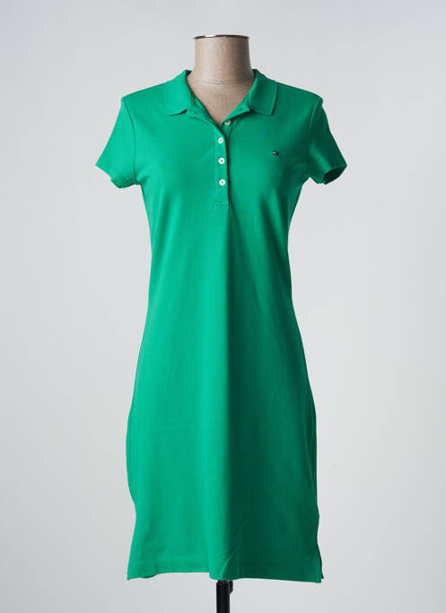 Robe mi-longue vert TOMMY HILFIGER pour femme