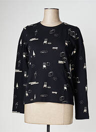 Top tissage jersey manches longues noir NICE THINGS femme