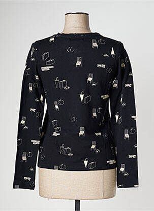 Top tissage jersey manches longues noir NICE THINGS femme