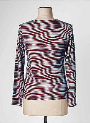 Top coupe cintrée manches longues bleu NICE THINGS femme