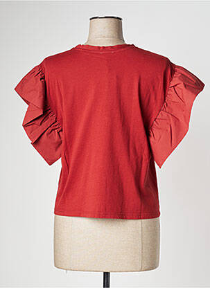 Top manches courtes manches courtes marron MÊME ROAD femme