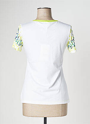 Top tissage jersey manches courtes blanc SPORTALM femme