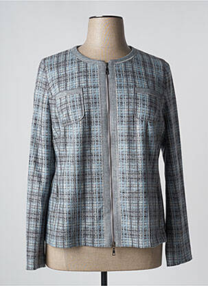 Veste casual col rond gris BASLER femme