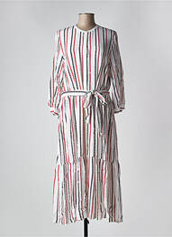 Robe mi-longue manches 3/4 manches 3/4 beige TOMMY HILFIGER femme