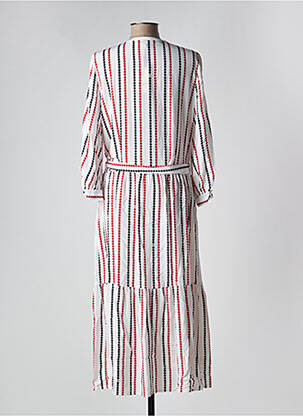 Robe mi-longue manches 3/4 manches 3/4 beige TOMMY HILFIGER femme