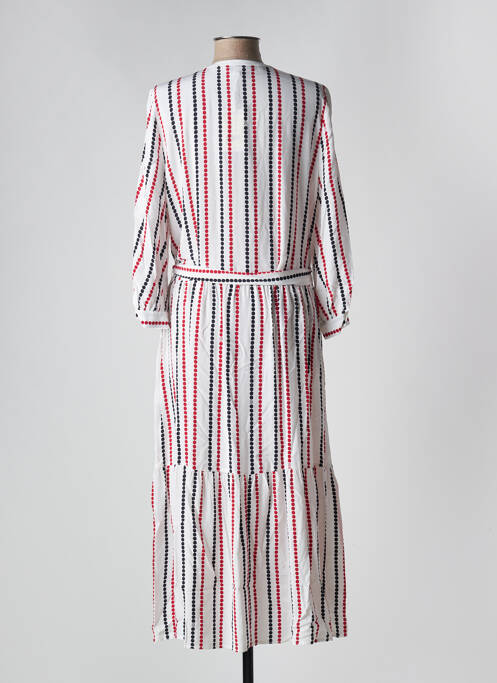 Robe mi-longue beige TOMMY HILFIGER pour femme