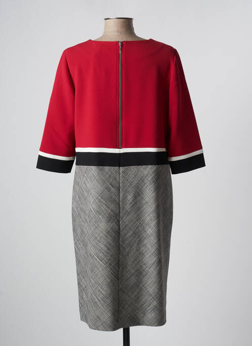 Robe mi-longue rouge DEVERNOIS pour femme