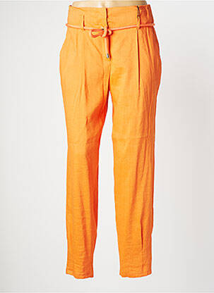 Pantalon droit tissage popeline taille normale orange MARC CAIN femme