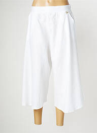 Pantacourt tissage popeline taille normale blanc CINZIA CALDI femme